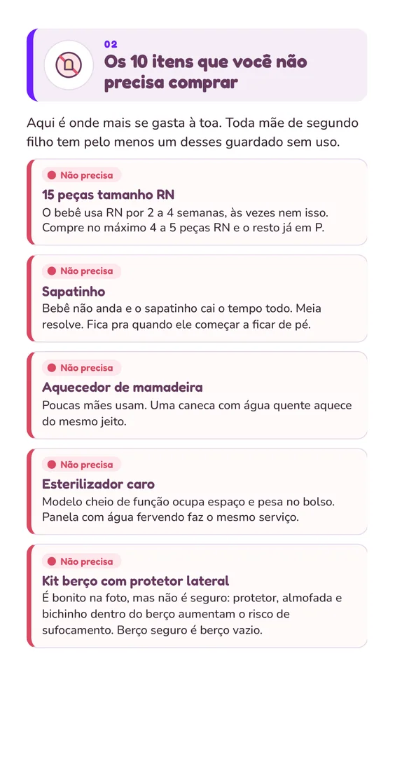 A página dos 10 itens dentro do guia